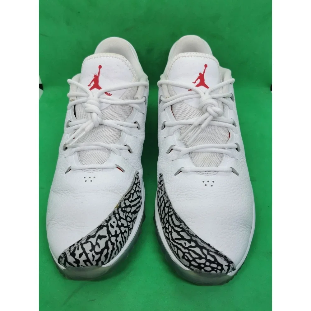 Jordan ADG Golf Shoes Mens Size 9 White Cement Elephant Spikeless AR7995-100